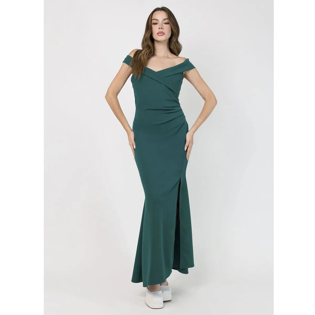 DOLCATTA - Vestido Vivianne- Bottle Green Color
