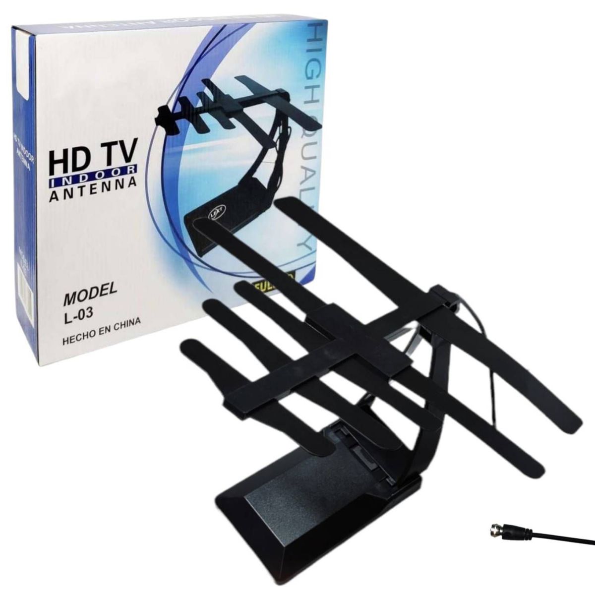 OEM - Antena HDTV Para TV LCD Smart TV VHF-UHF Señal Digital Cable 130cm