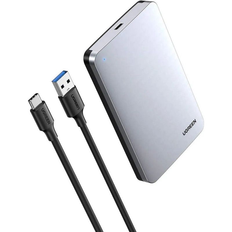 UGREEN - Caja Ugreen de Disco Duro SSD SATA 2.5 USB-C a SATA USB 3.1 Gen 2