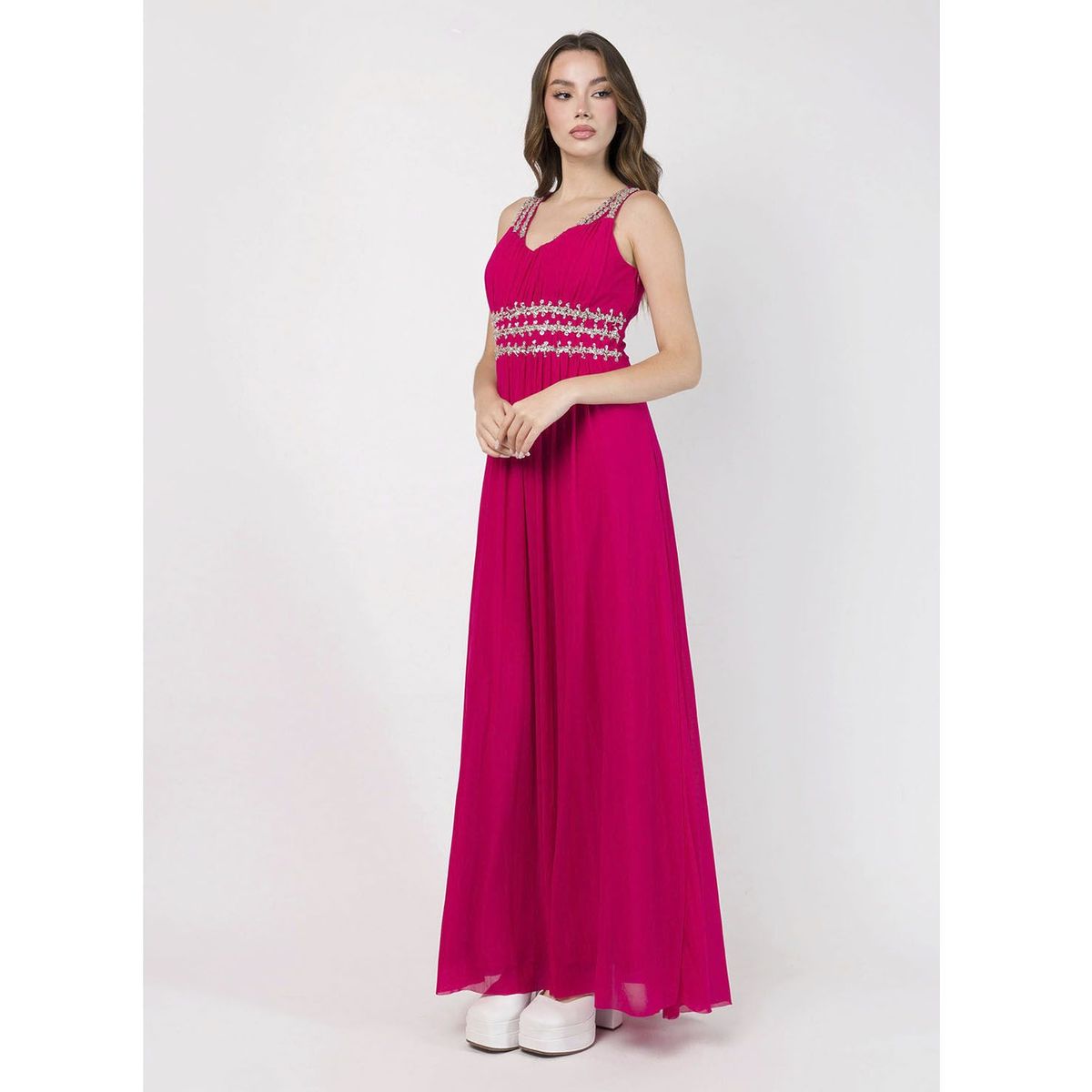 DOLCATTA - Vestido Briggitte  Fucsia Color