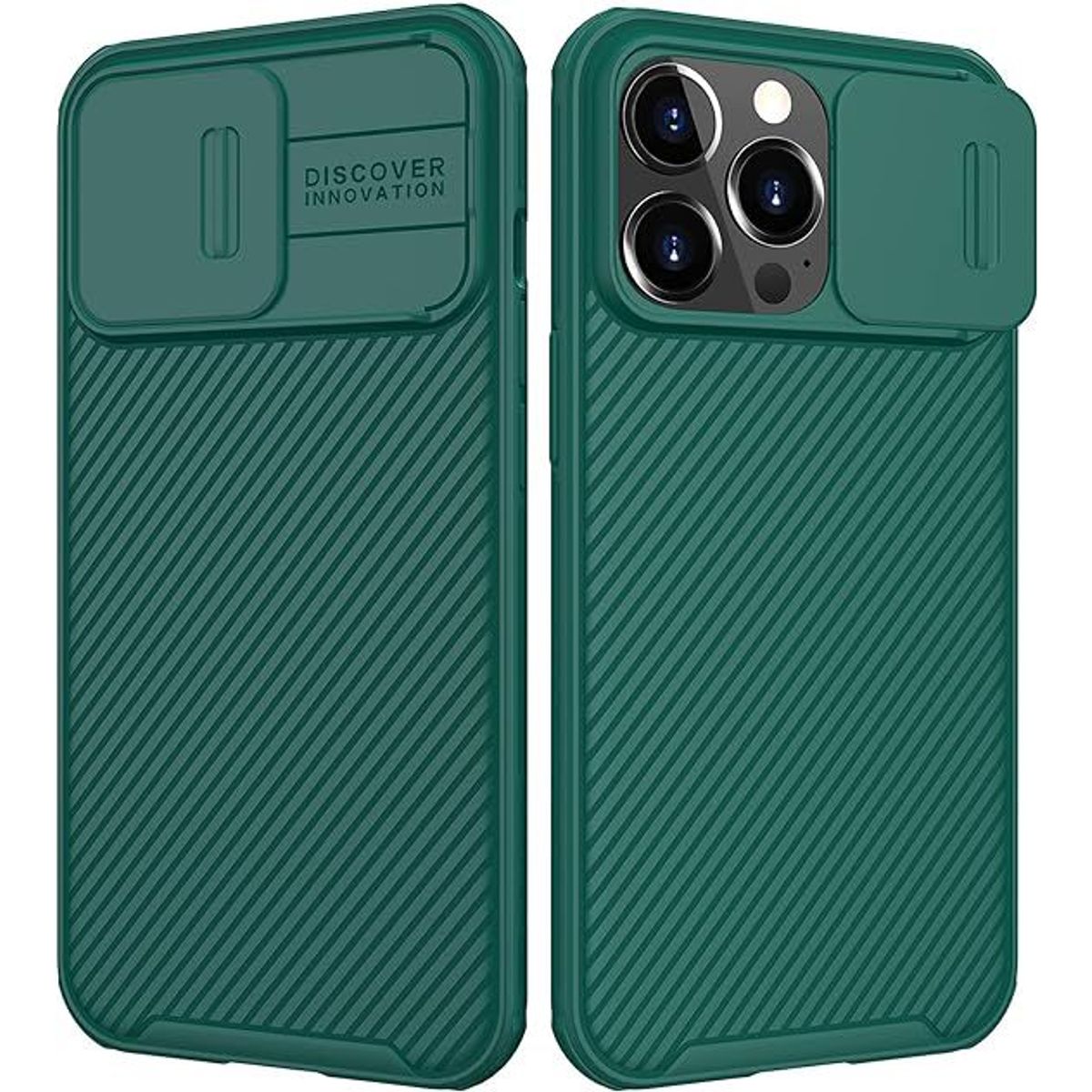 NILLKIN - Funda  Nillkin CamShield iPhone 15 Pro Cubierta para Cámara - Verde