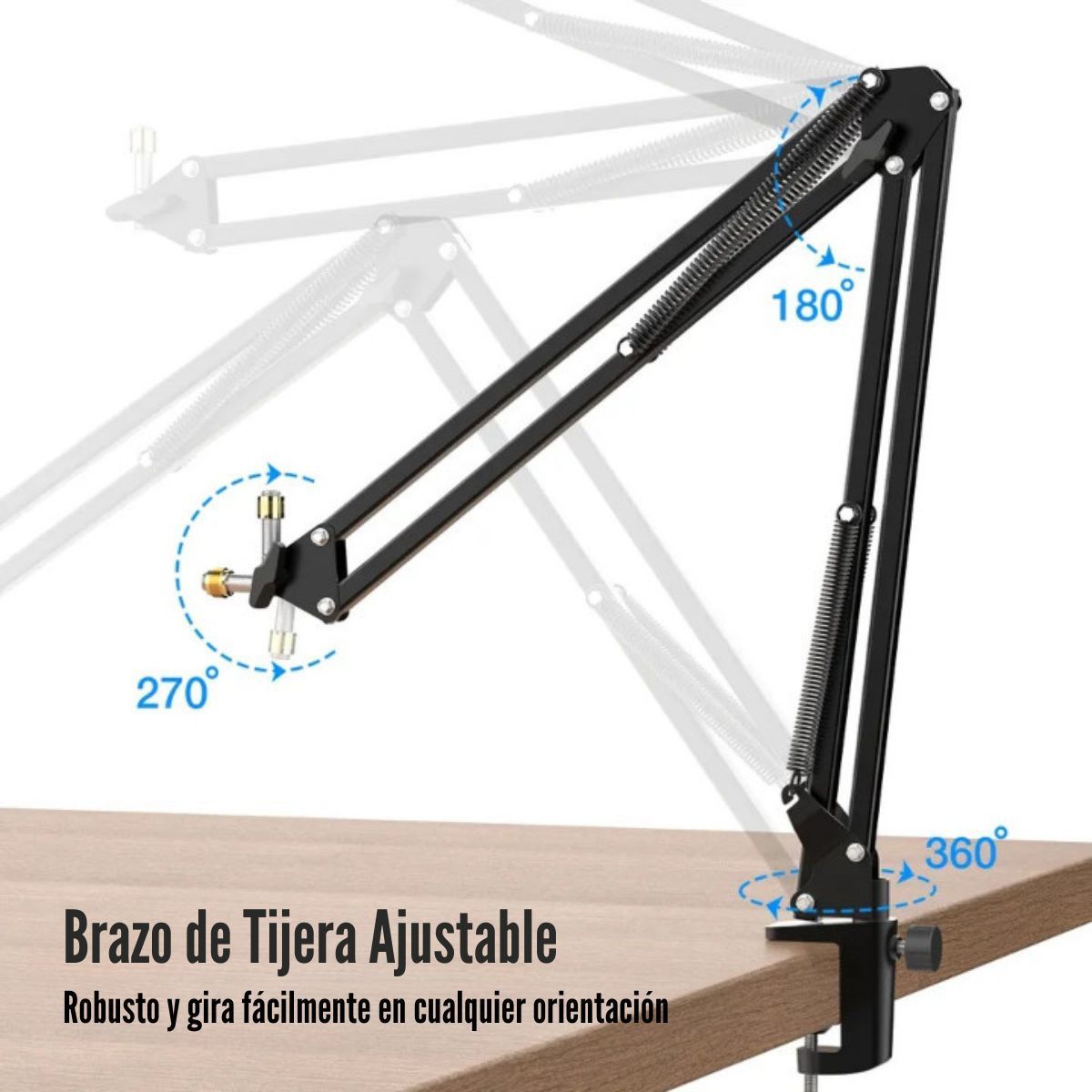 FIFINE - Fifine - Brazo para Micrófono CS1 3.8 o 5.8 pulgadas - Negro