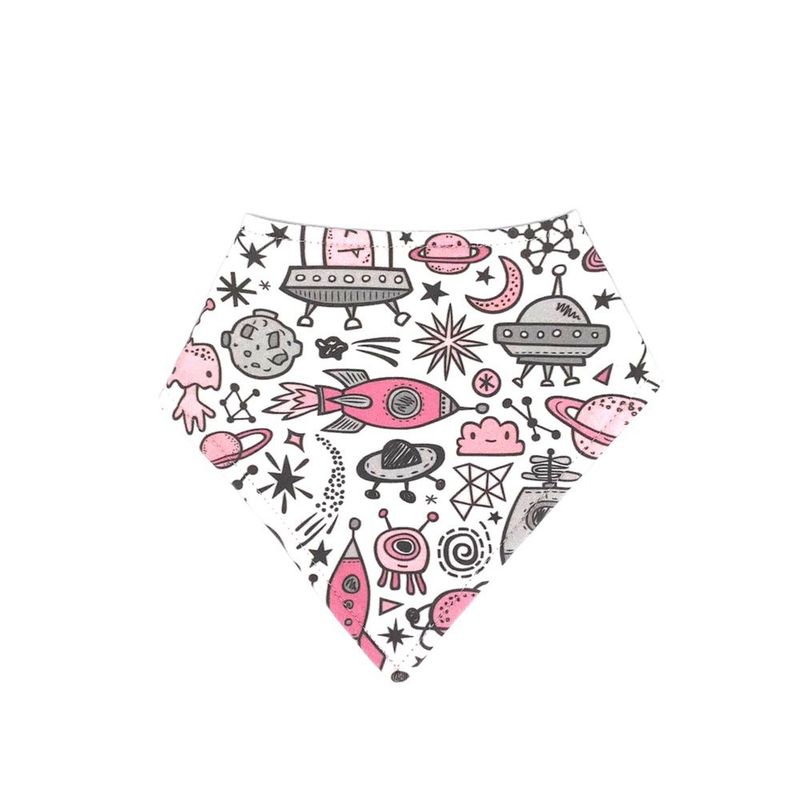 CHILLAX - Babero Bandana chillax galaxy pink para bebé