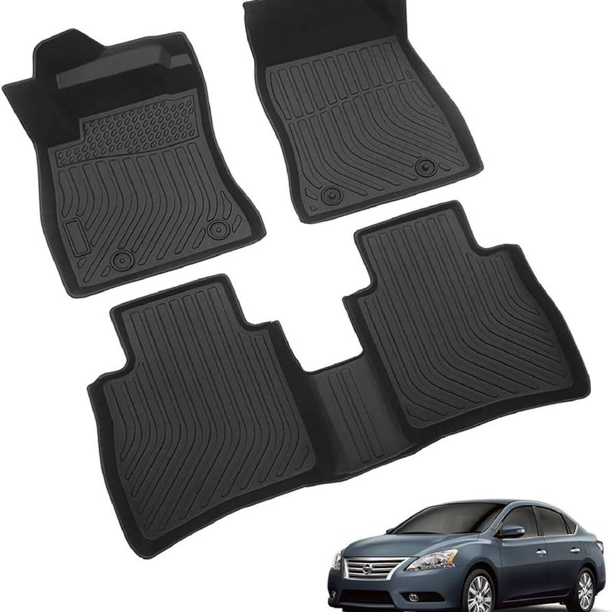GENERICO - PISOS BANDEJA 3D NISSAN SENTRA 2014 2015 2016 2017 2018 2019