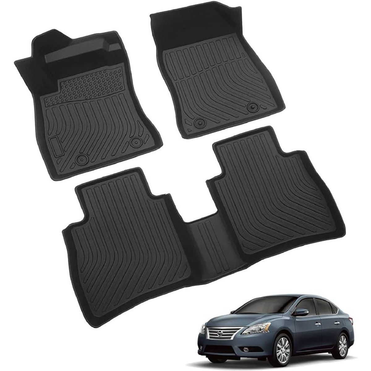 GENERICO - PISOS BANDEJA 3D NISSAN SENTRA 2014 2015 2016 2017 2018 2019