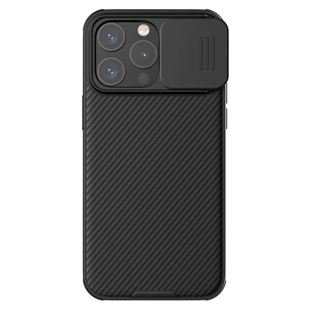 NILLKIN - Funda Nillkin CamShield iPhone 15 Pro con Cubierta para Cámara - Negra