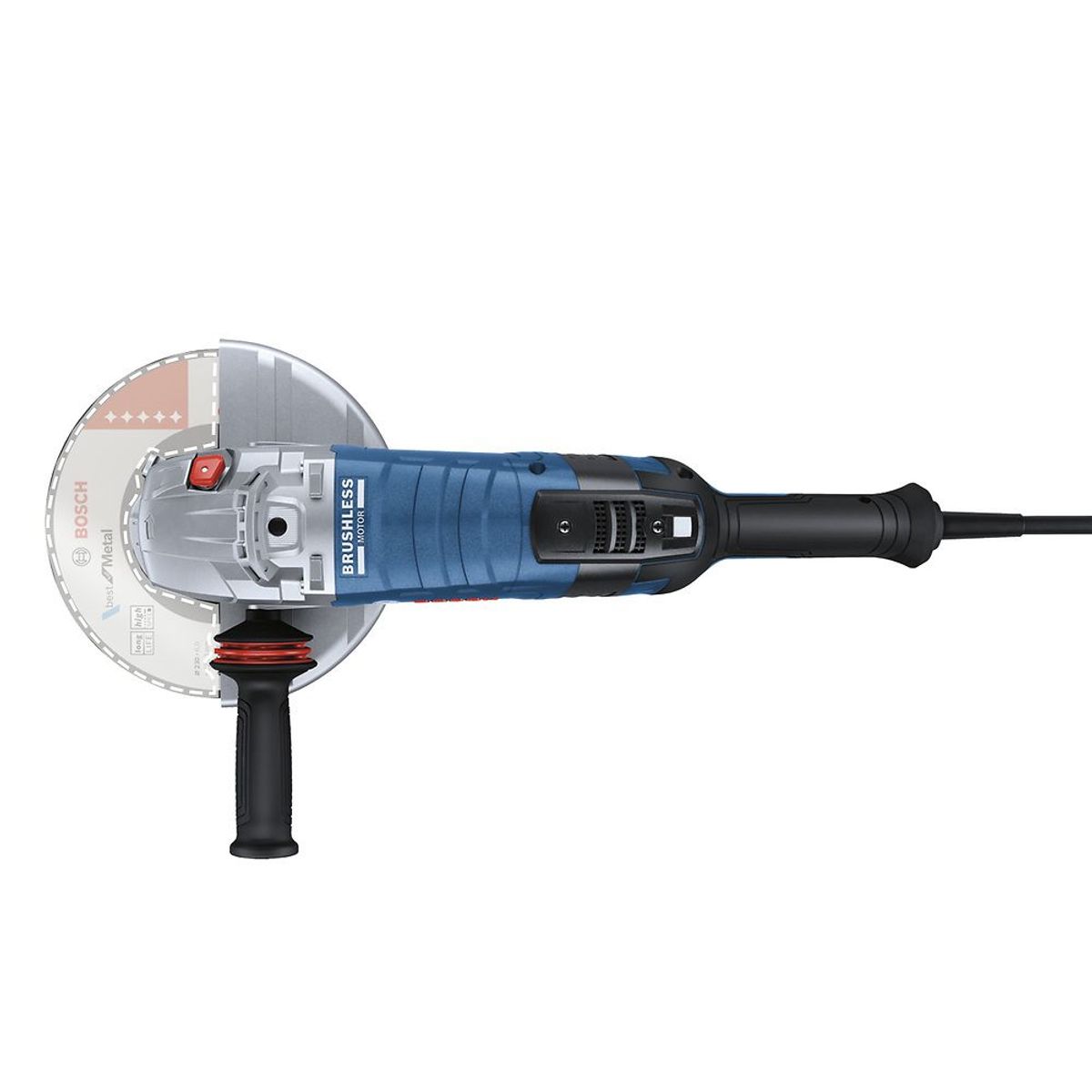 BOSCH - Amoladora angular Brushless Kick Back Control 7" 2800W GWS 30-180 PB