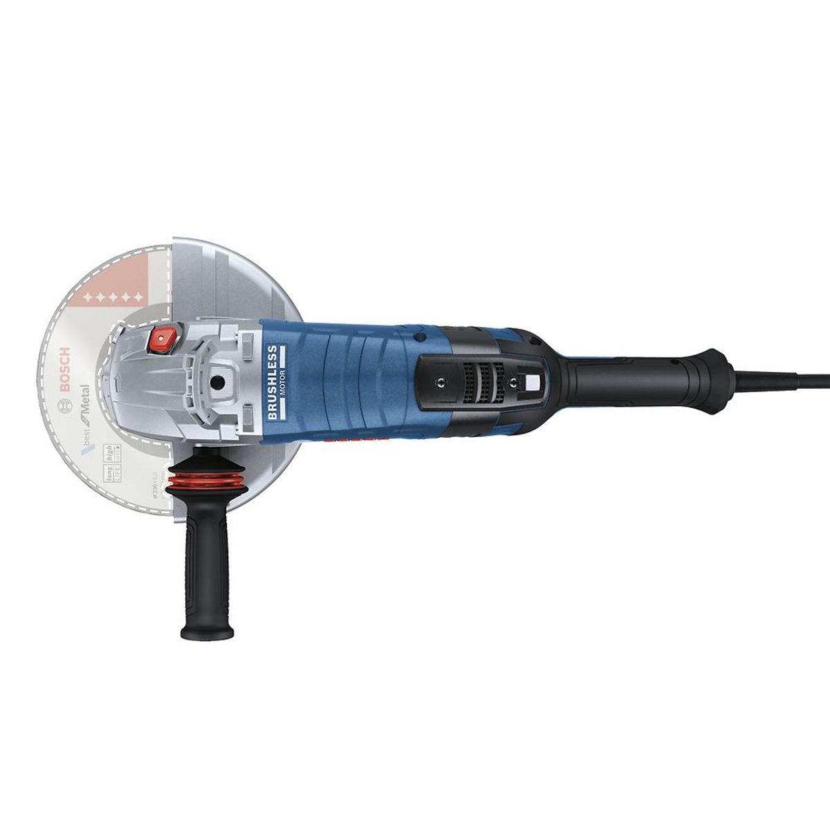 BOSCH - Amoladora angular Brushless Kick Back Control 9" 2800W GWS 30-230 PB