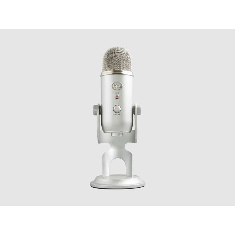 BLUE - MICROFONO BLUE YETI USB STREAMING CARDIOID  OMNI  BI LED SILVER