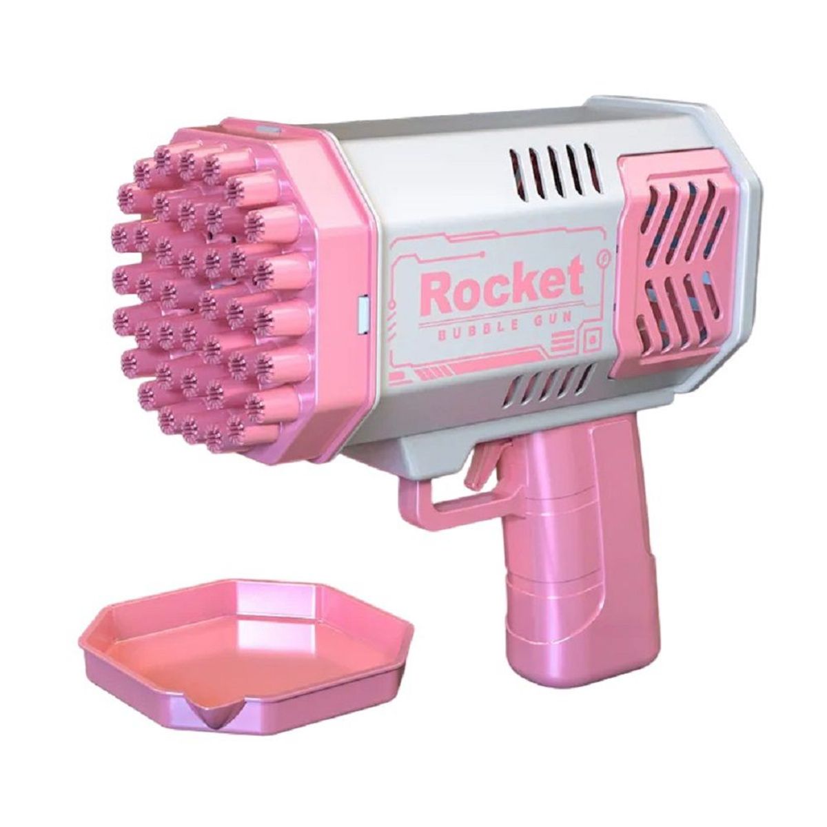 GENERICO - Lanza Burbujas Bazooka Luz40 Agujeros Navidad Regalo Genieka