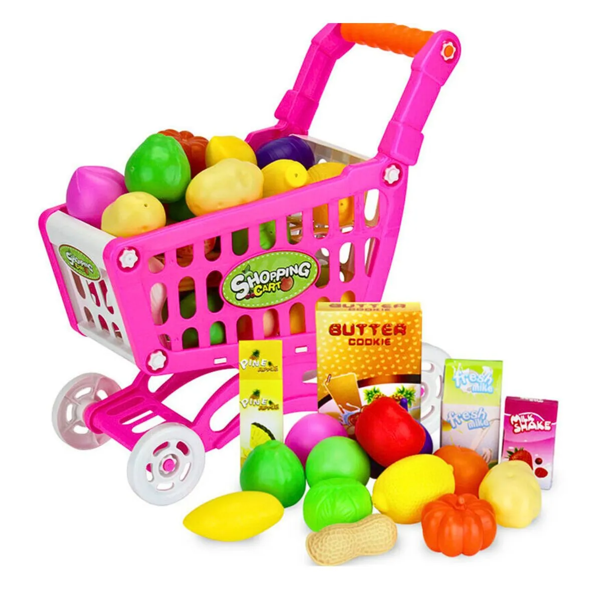 GENERICO - Juguete Coche De Compras con Accesorios Supermercado