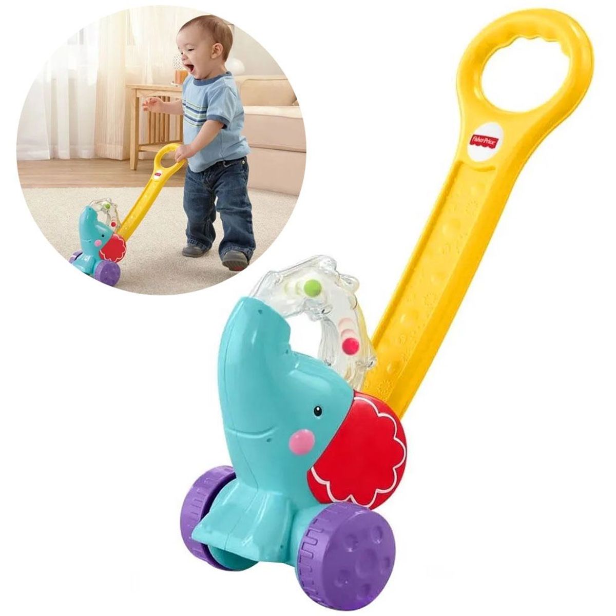 FISHER PRICE - Caminadora Andadera Elefante Camina Conmigo Fisher Price