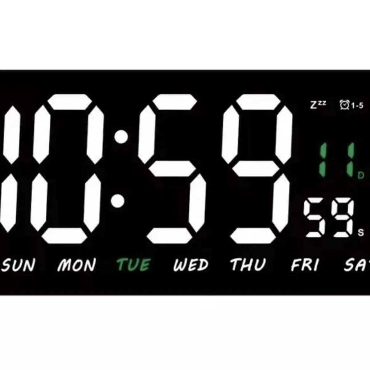 GENERICO - RELOJ DIGITAL LED PARED ALARMA  CALINDARIO