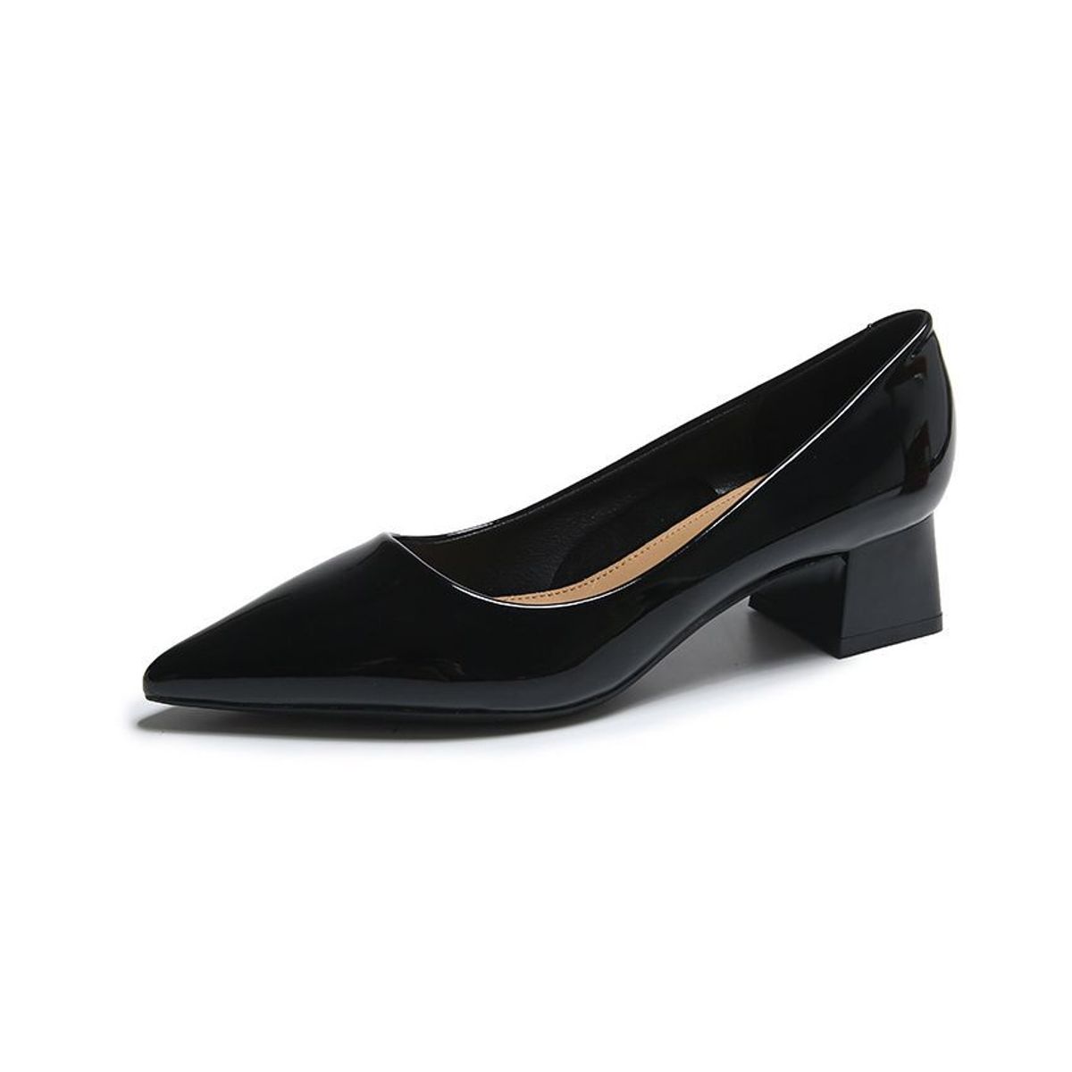 XHCY - Basic Mujer Zapatos de tacón de punta con tacón grueso elegante