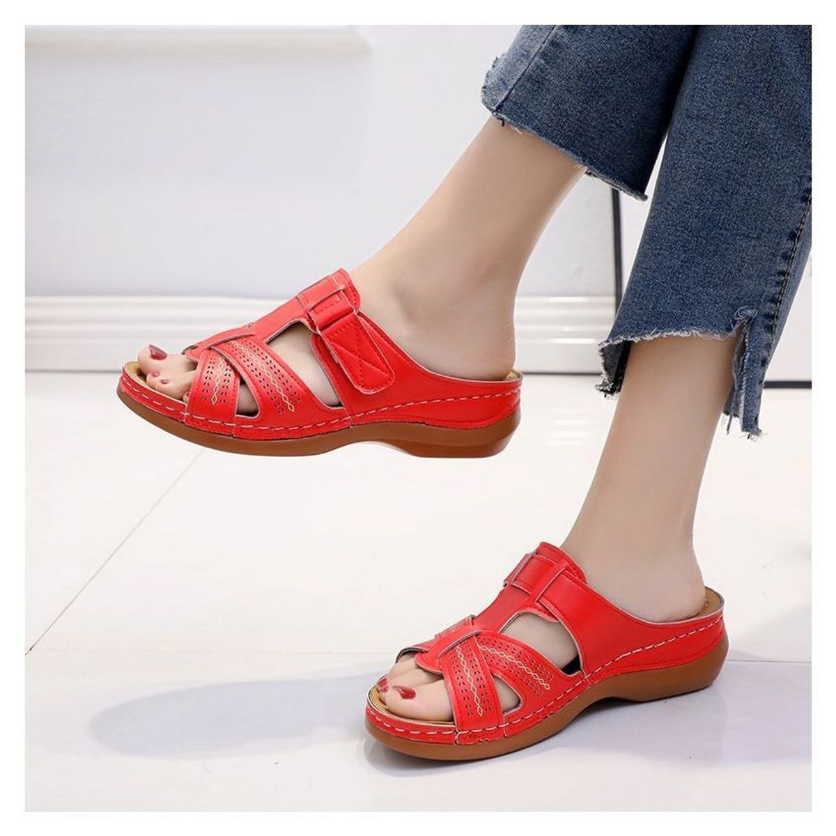 XHCY - Sandalias De Punta Abierta Ortopédicas Premium Para Mujer