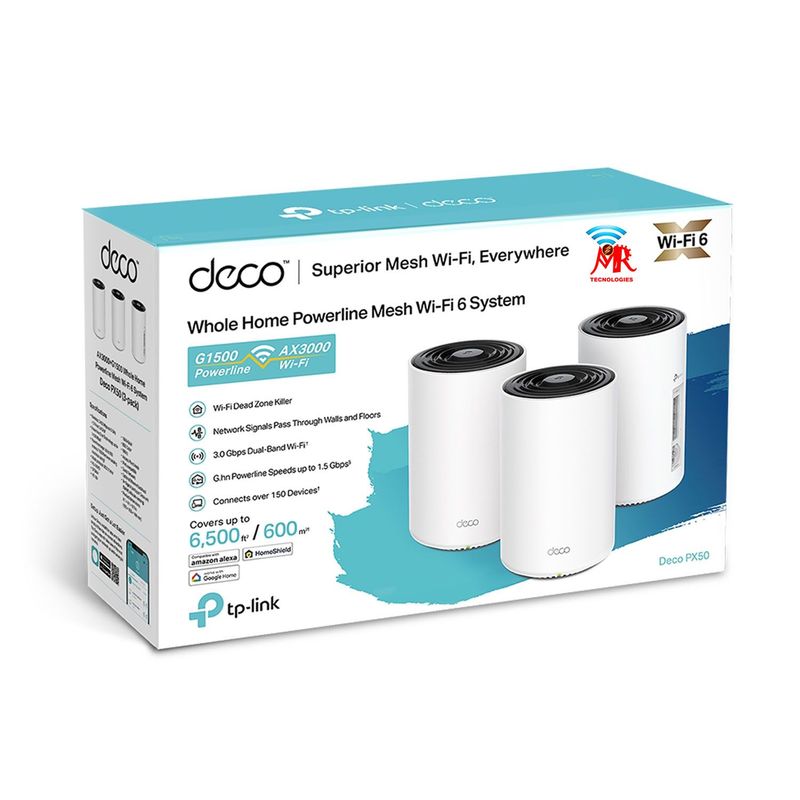 TP LINK - Deco Px50 Sistema Powerline Mesh Wifi 6 Ax3000 + G1500