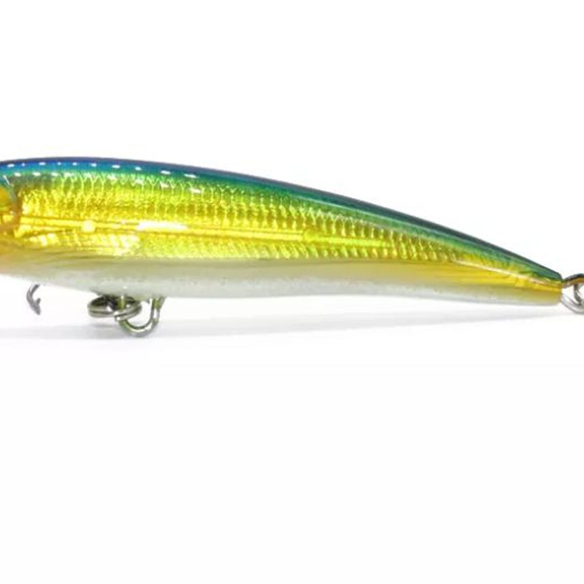 GENERICO - señuelo de pesca minnow yellow  blue.