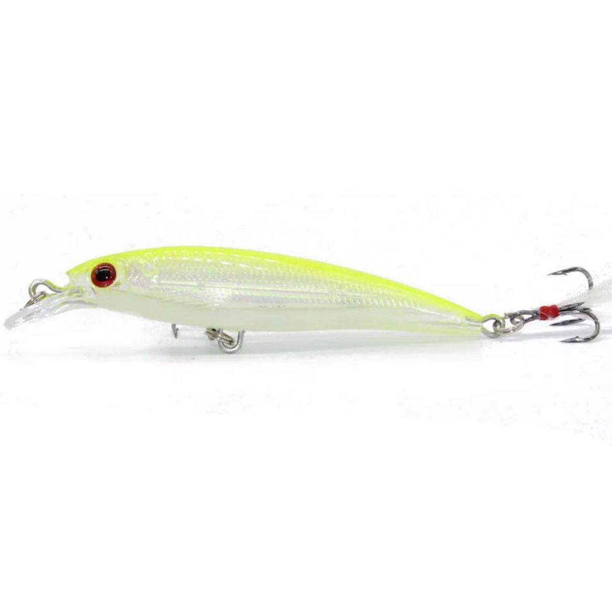 GENERICO - señuelo de pesca minnow yellow  white