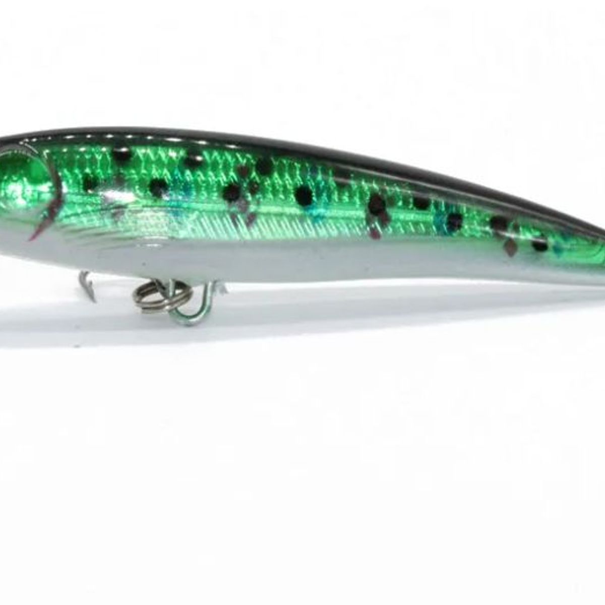 GENERICO - señuelo de pesca minnow green black spark