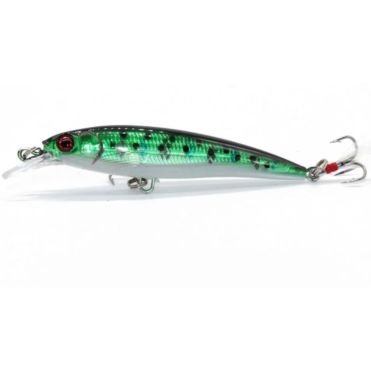 GENERICO - señuelo de pesca minnow green black spark