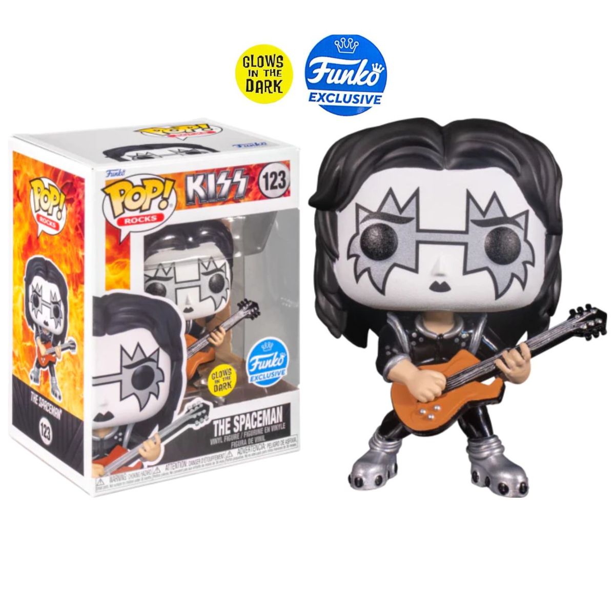 FUNKO - Funko Pop Kiss - The Spaceman Glow GITD - Exclusivo Funko