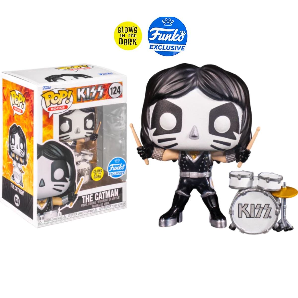 FUNKO - Funko Pop Kiss - The Catman Glow GITD - Exclusivo Funko