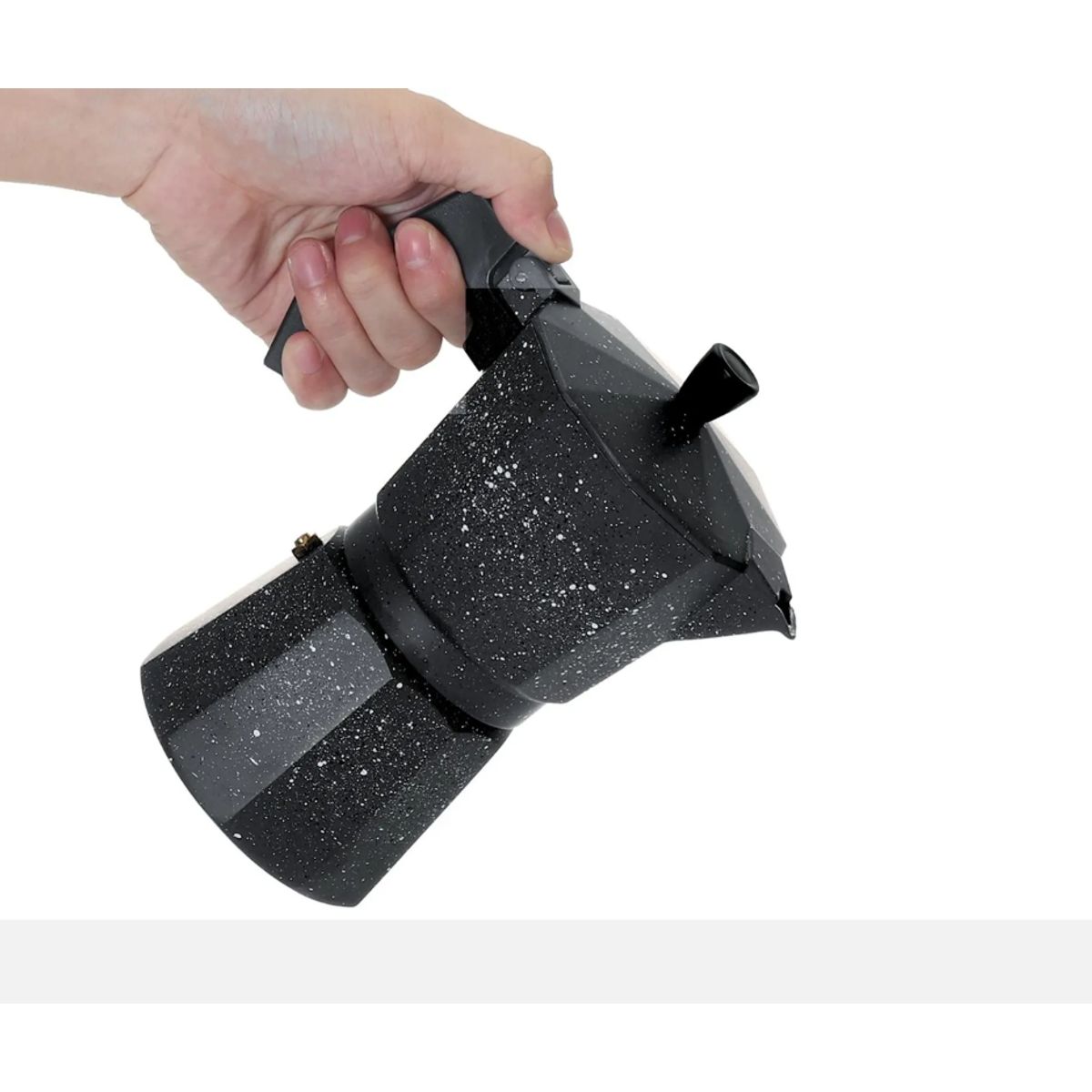 GENERICO - Cafetera moka italiana granito 12 tz