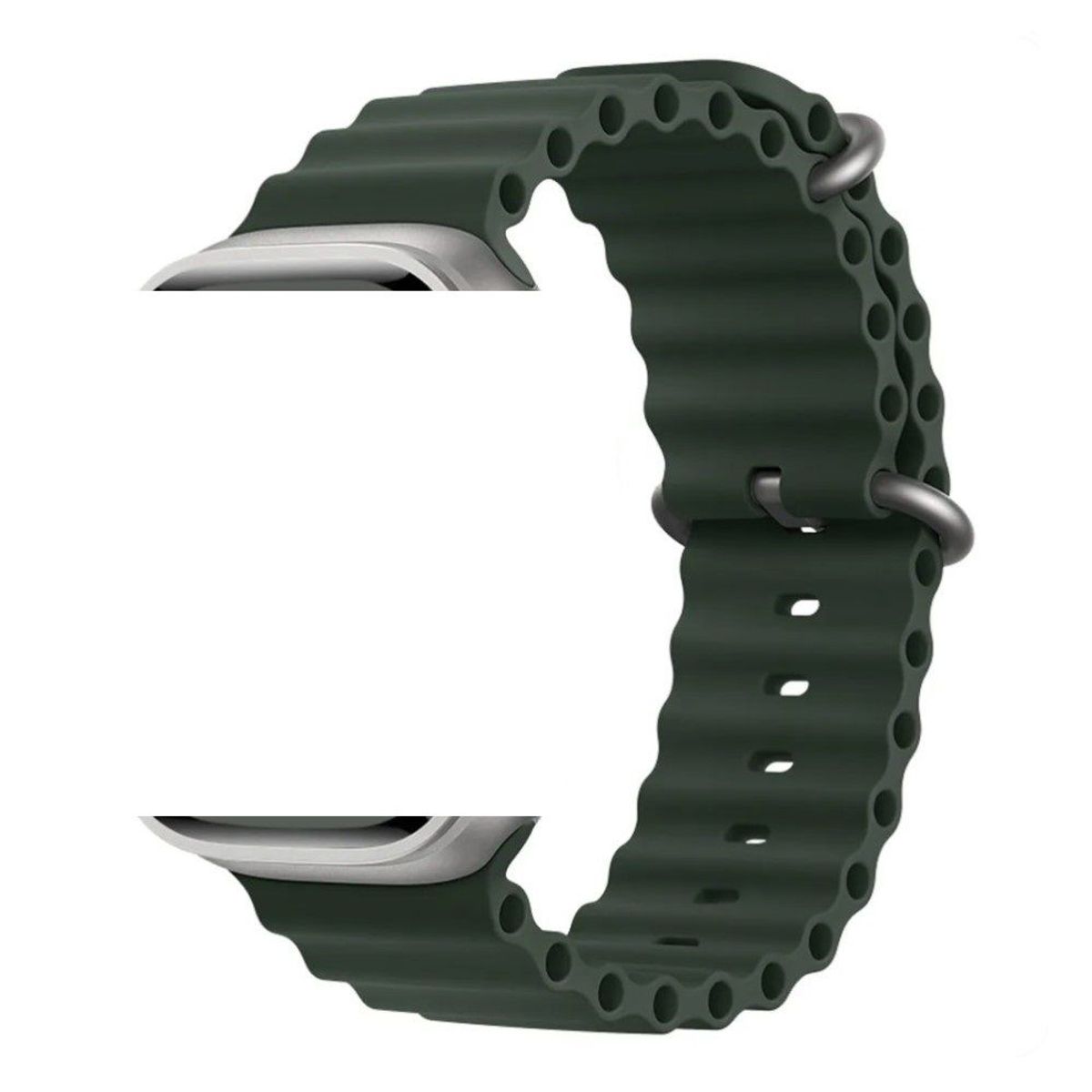 GENERICO - Correa Ultra Ocean para Apple Watch y Smart Watch Verde 44-45-46-49mm