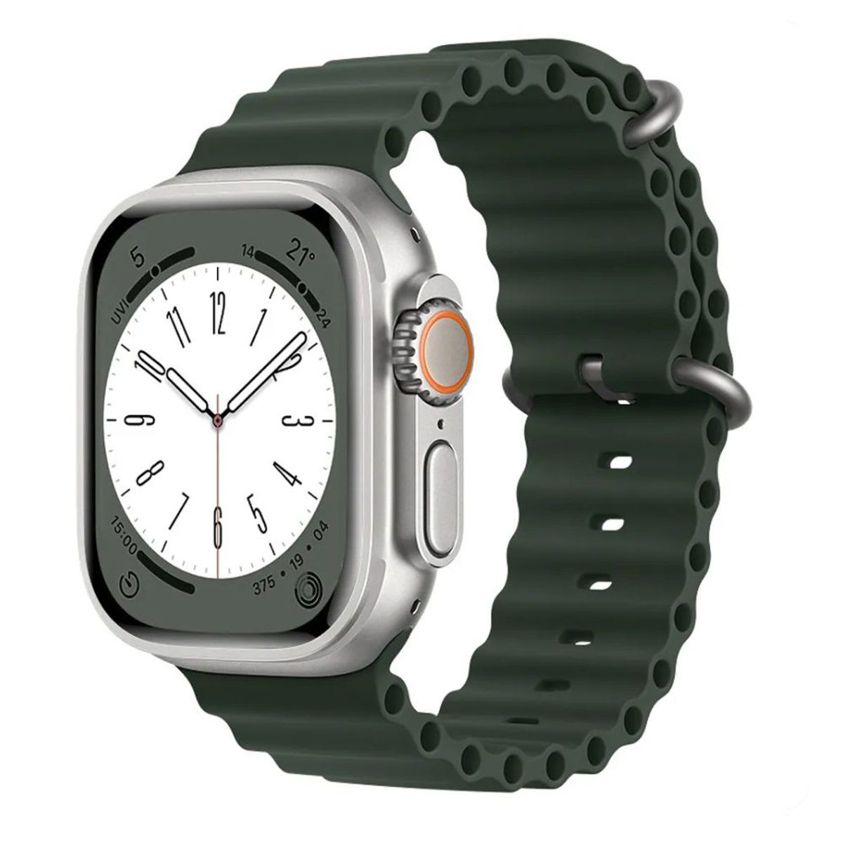 GENERICO - Correa Ultra Ocean para Apple Watch y Smart Watch Verde 44-45-46-49mm