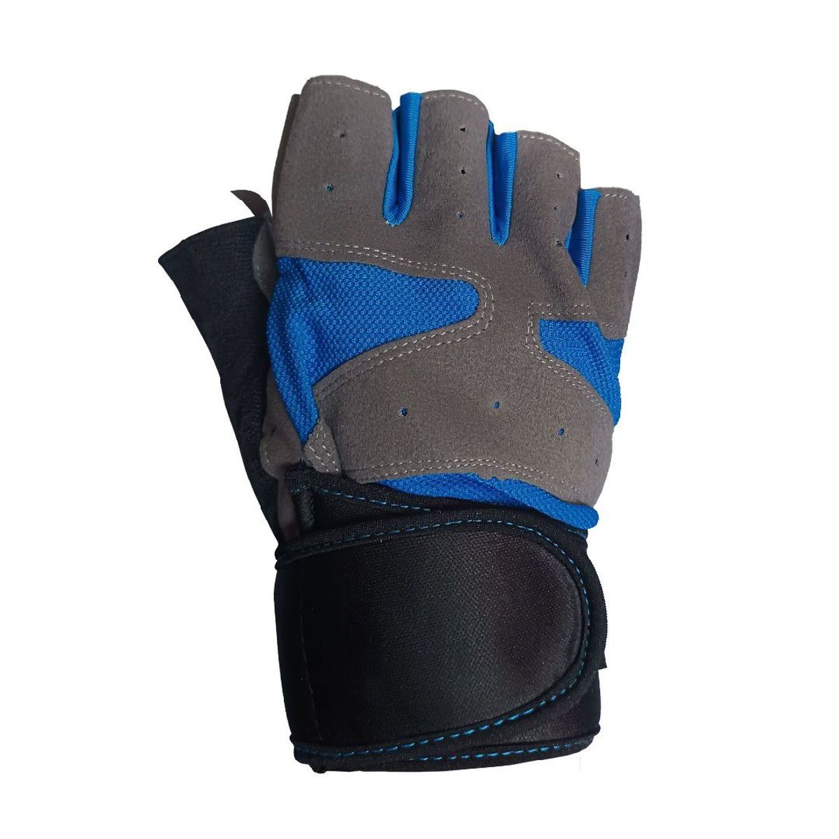 TODO FIT - uantes Deportivos para Gimnasio con Muñequera Ajustable Azul