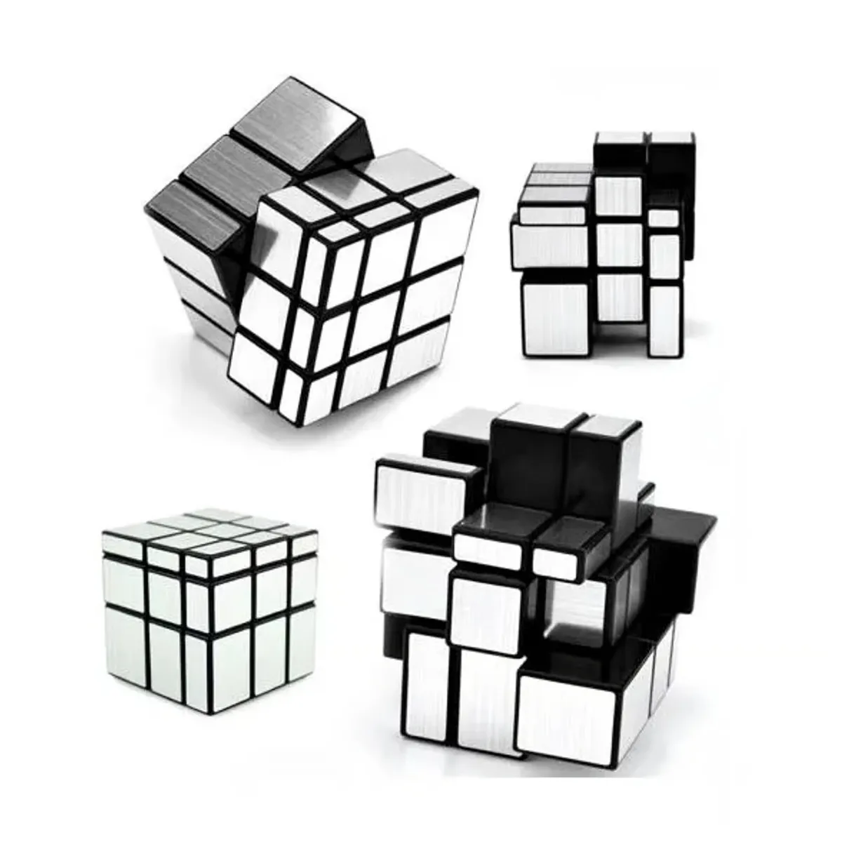 MOYU - Cubo de Rubik Mirror - Silver Mei Long