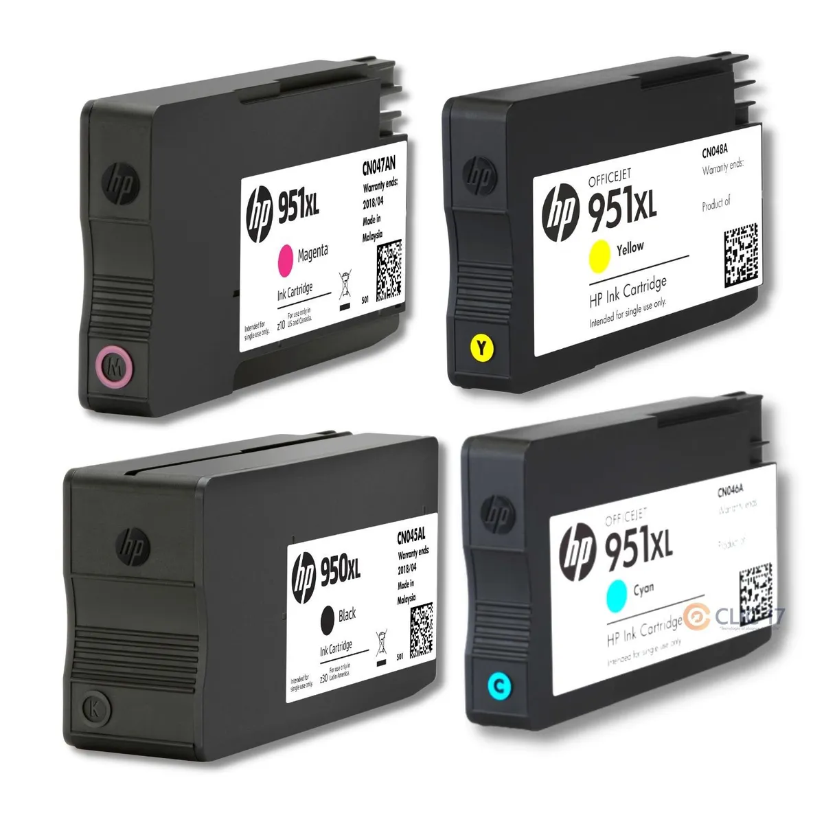 HP - Kit Tinta HP 950XL 951XL Cyan Magenta Amarillo Negro