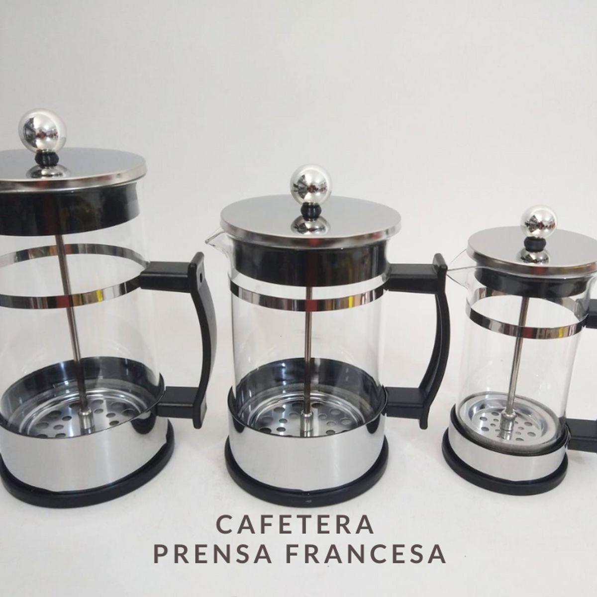 GENERICO - Cafetera Francesa plateada 1000 ml