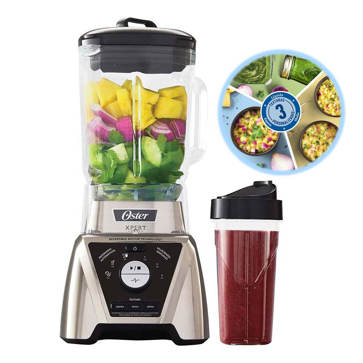 OSTER - Licuadora Oster Xpert Series BLST3BCPG con Control de Textura