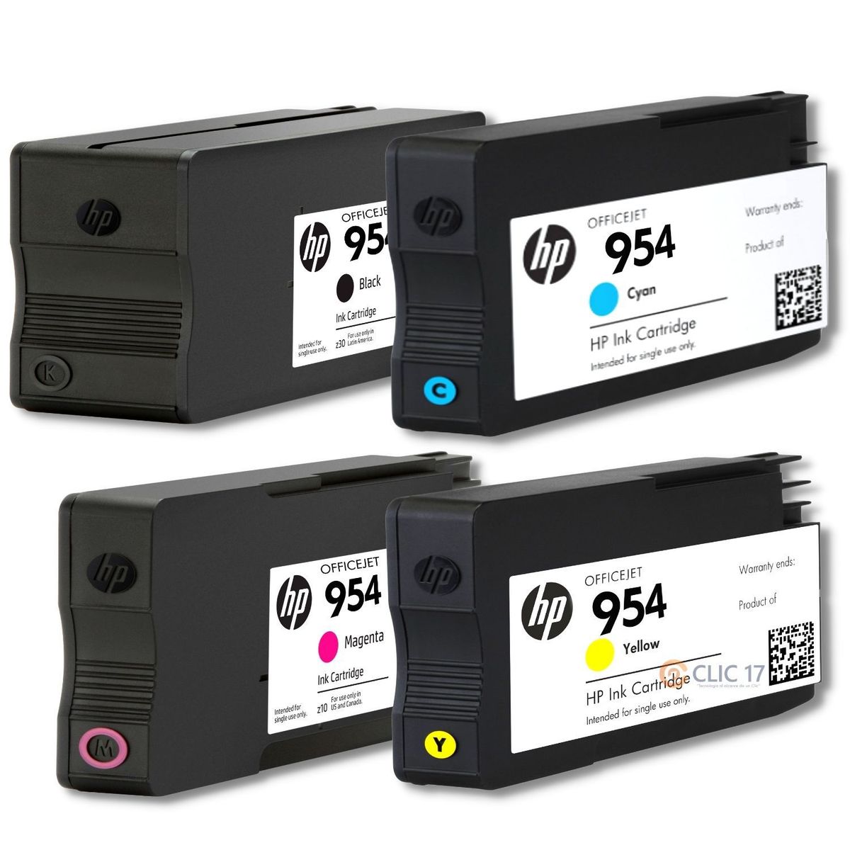 HP - Kit Tinta HP 954 Cyan Magenta Amarillo Negro
