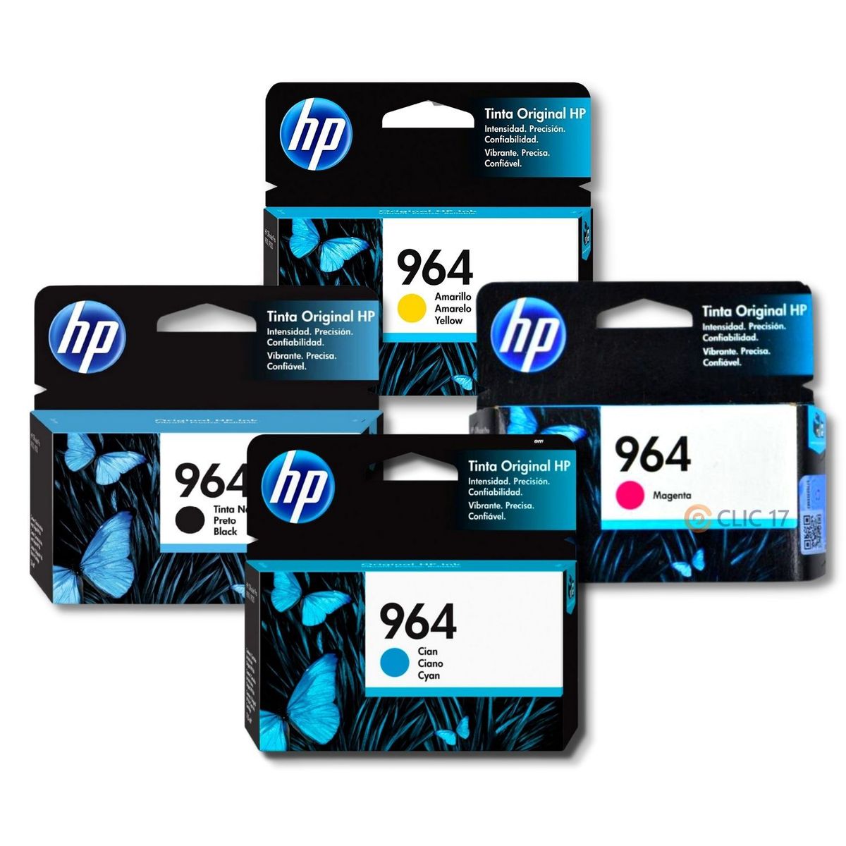 HP - Kit Tinta HP 964 Cyan Magenta Amarillo Negro