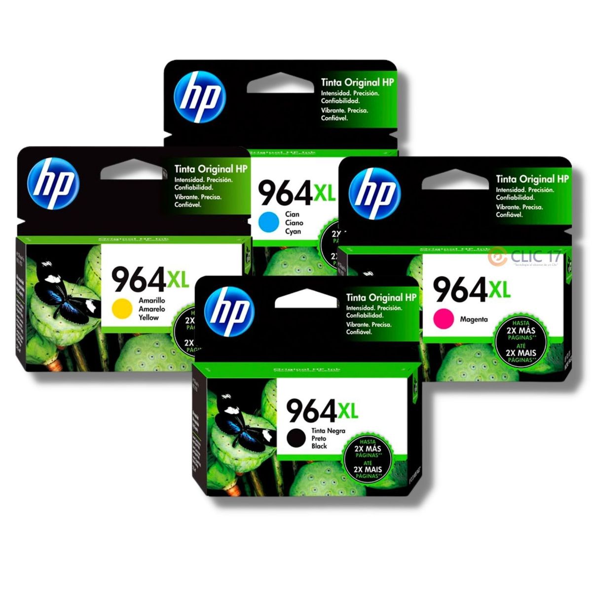 HP - Kit Tinta HP 964XL Cyan Magenta Amarillo Negro
