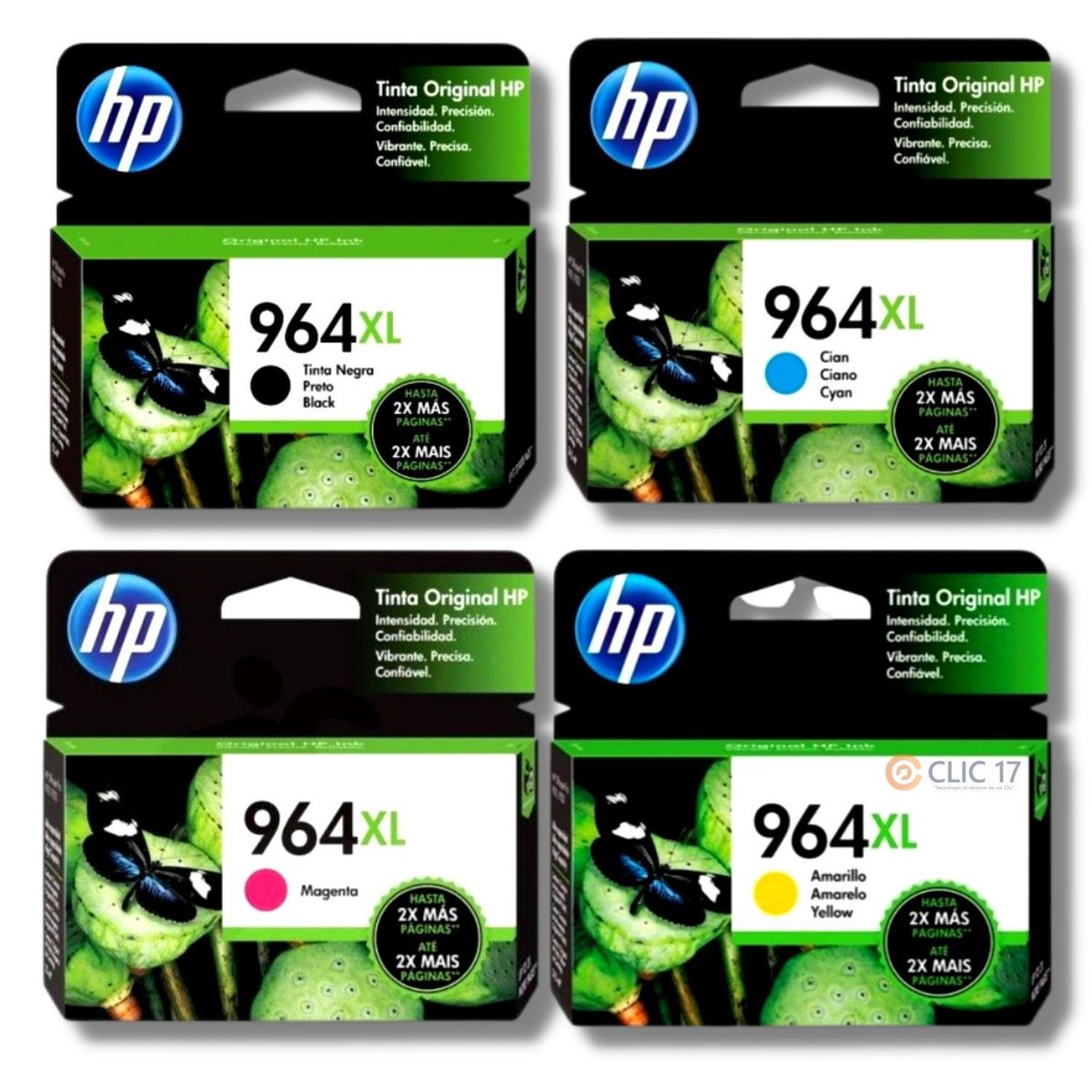 HP - Kit Tinta HP 964XL Cyan Magenta Amarillo Negro
