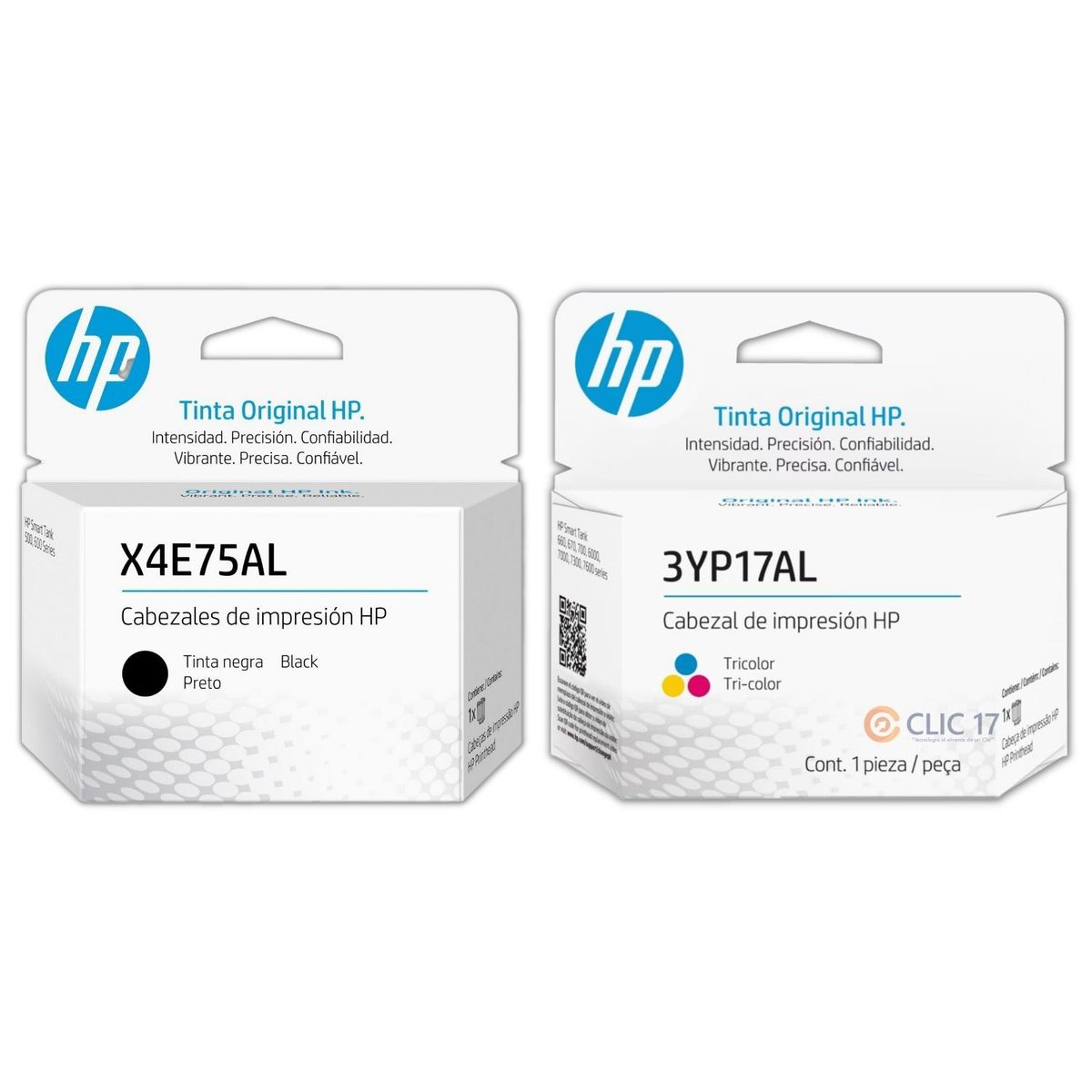 HP - Kit Cabezal HP X4E75AL 3YP17AL Negro Tricolor