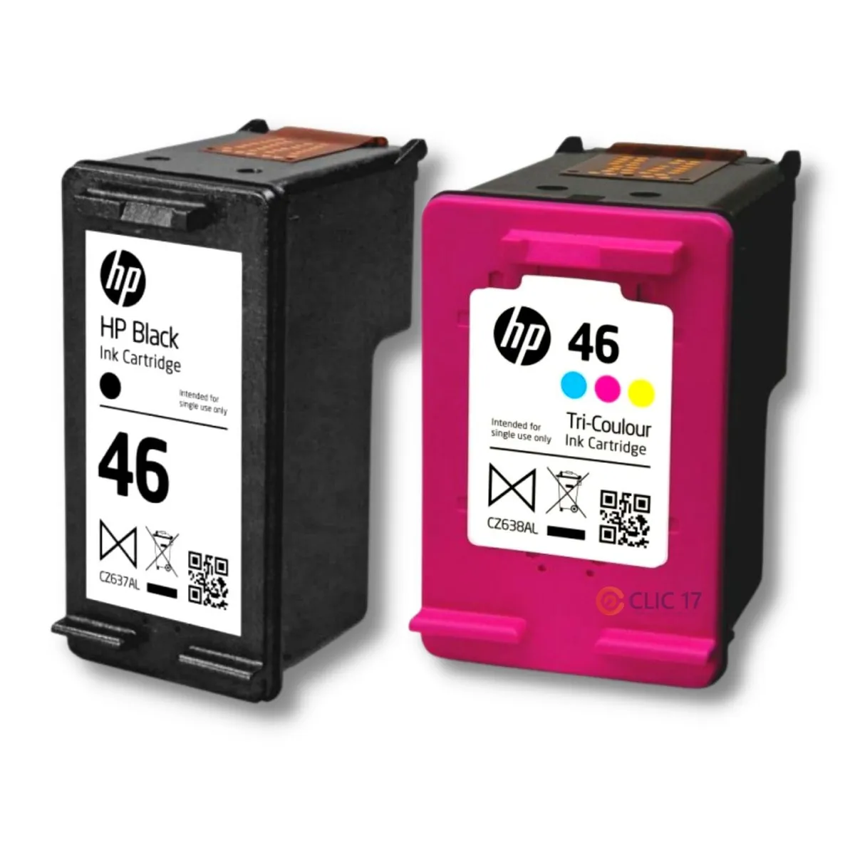 HP - Kit Tinta HP 46 Negro Tricolor Original