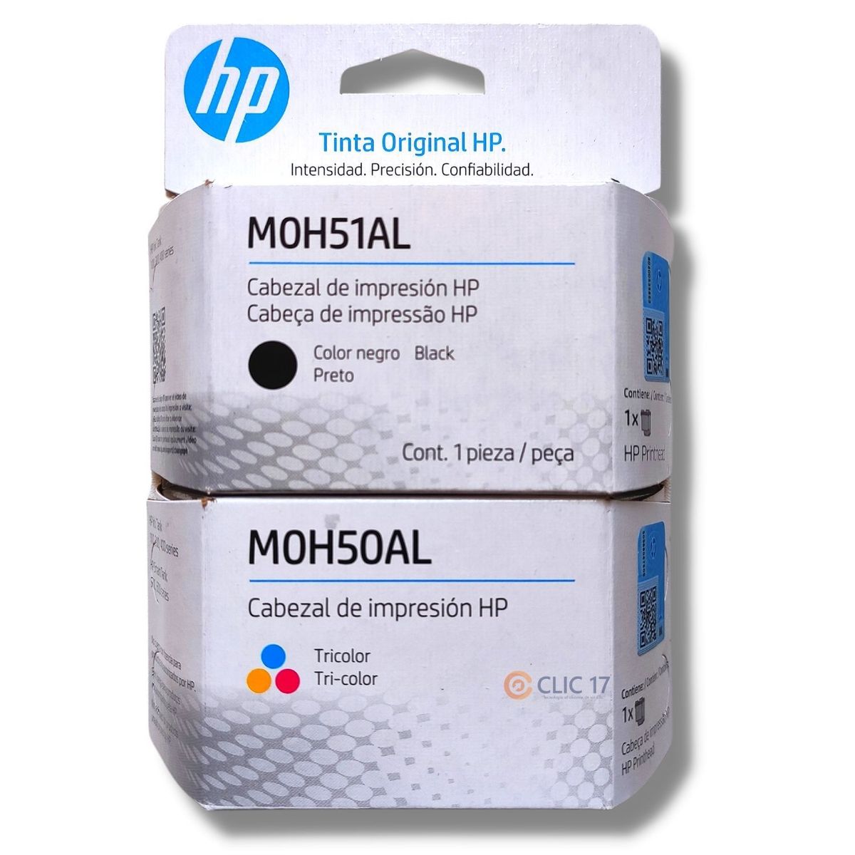 HP - Kit Cabezal HP M0H51AL M0H50AL Negro Tricolor Original