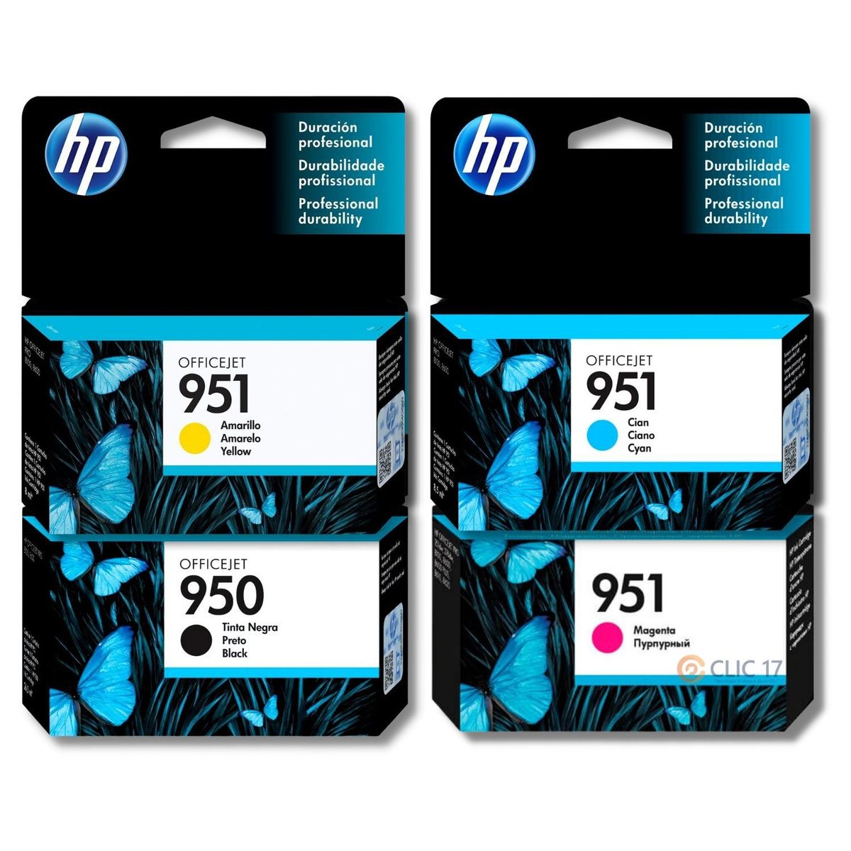 HP - Kit Tinta HP 950 951 Cyan Magenta Amarillo Negro