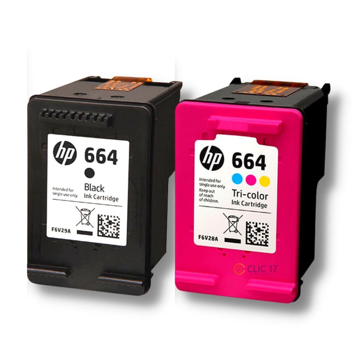 HP - Kit Tinta HP 664 Negro Tricolor Original