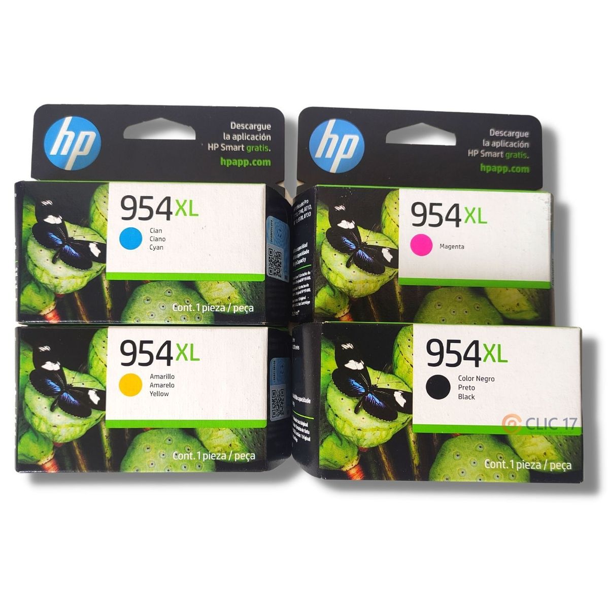 HP - Kit Tinta HP 954XL Cyan Magenta Amarillo Negro Original