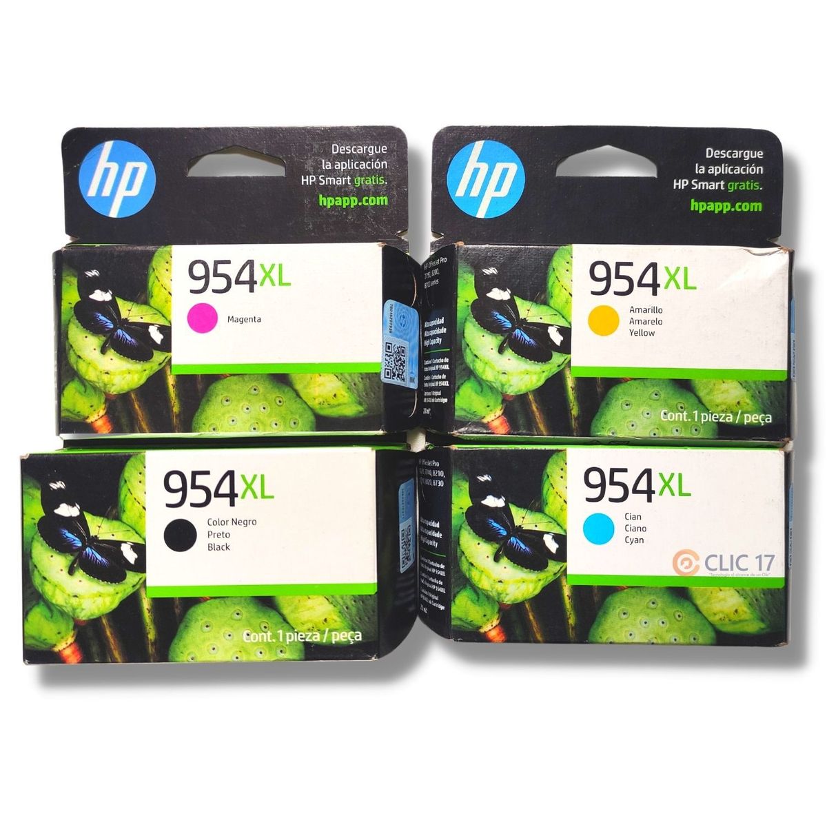 HP - Kit Tinta HP 954XL Cyan Magenta Amarillo Negro Original