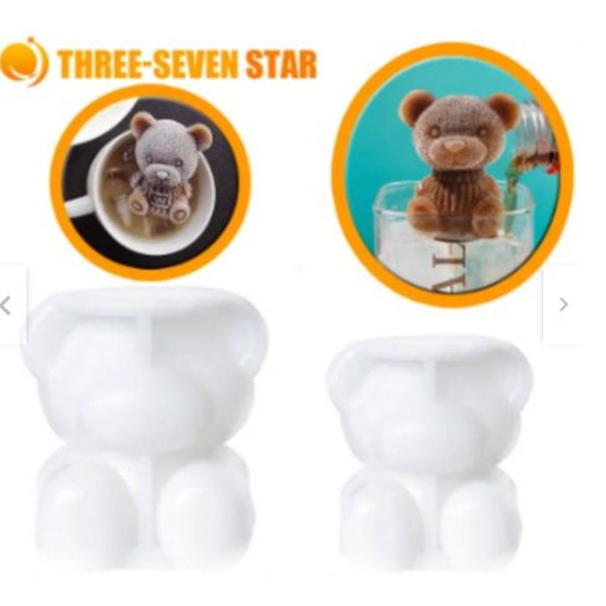 GENERICO - pack molde de hielo osito kawaii tendencia 2025