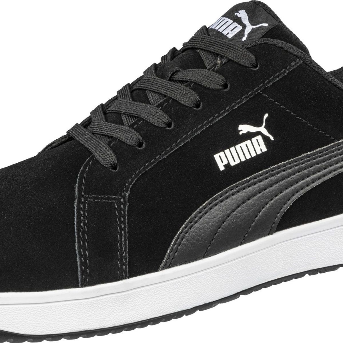 PUMA - ZAPATILLA DE SEGURIDAD ICONIC SUEDE BLACK LOW PUMA
