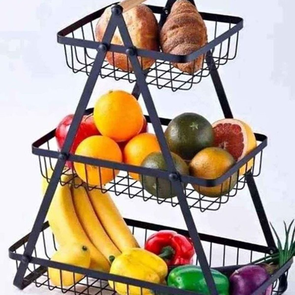 GENERICO - ORGANIZADOR DE FRUTAS DE 2 NIVELES