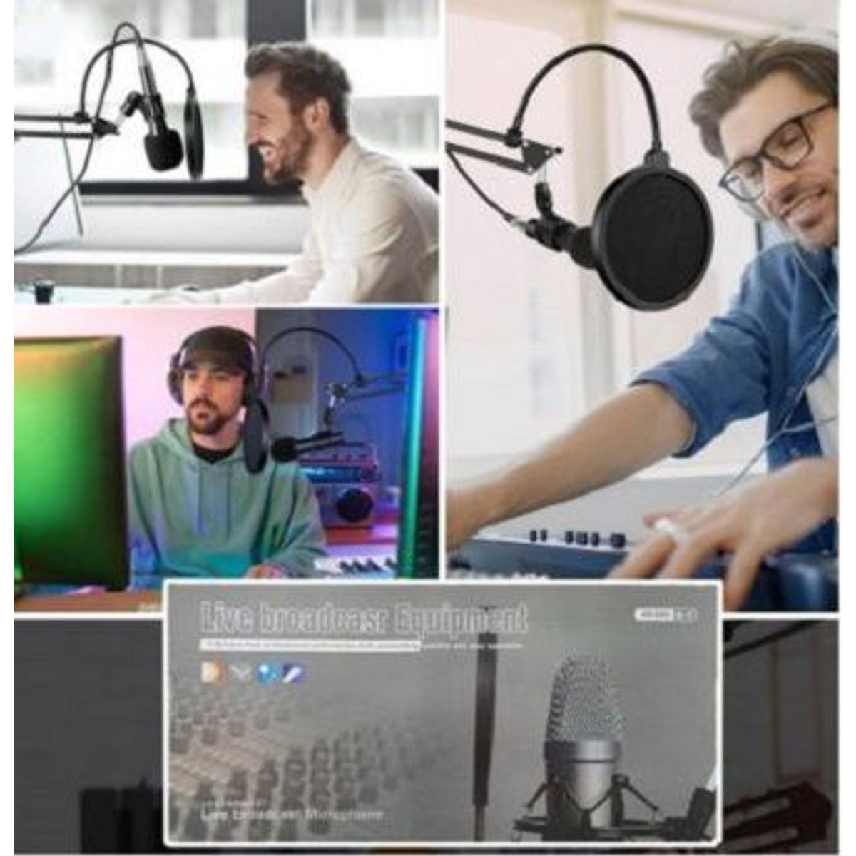 GENERICO - SET DE GRABACION MICRÓFONO DE TRANSMISIÓN EN VIVO