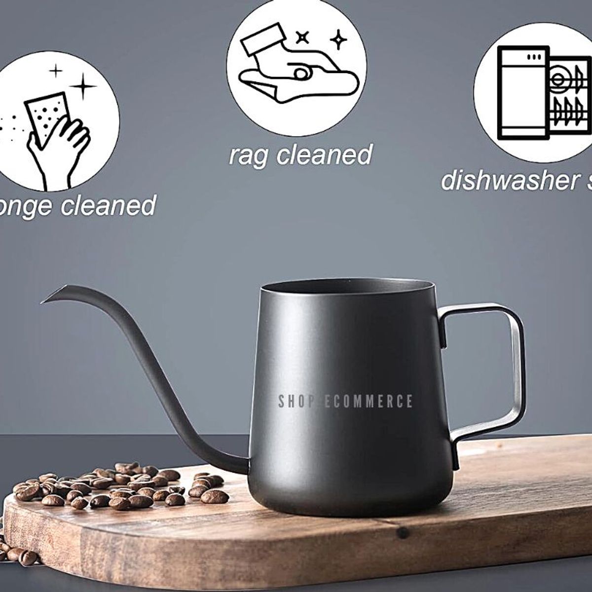 GENERICO - Jarra cuello de cisne  black 350 ml